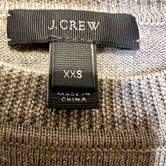 J. Crew Dark Taupe Crew Neck Sweater Minimalist Design - Picture 3 of 4
